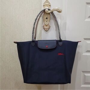Longchamp Navy Blue Tote Bag